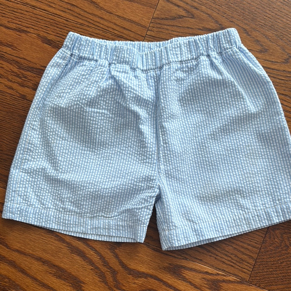 Beaufort Bonnet Company Blue Seersucker Shorts 4